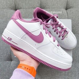 🤍🍒 Nike Air Force 1 white berry shoes